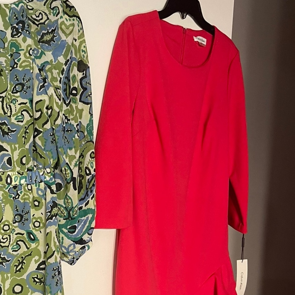 NWT PINK ❤️❤️❤️CALVIN KLEIN DRESS SZ**6 - Picture 6 of 8